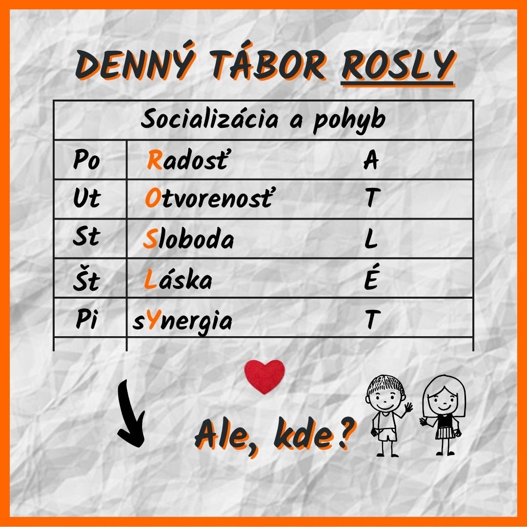 Denný športový tábor ROSLY atletika